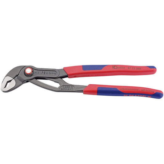 Knipex Knipex 87 22 250 250mm Cobra QuickSet Waterpump Pliers - 53953