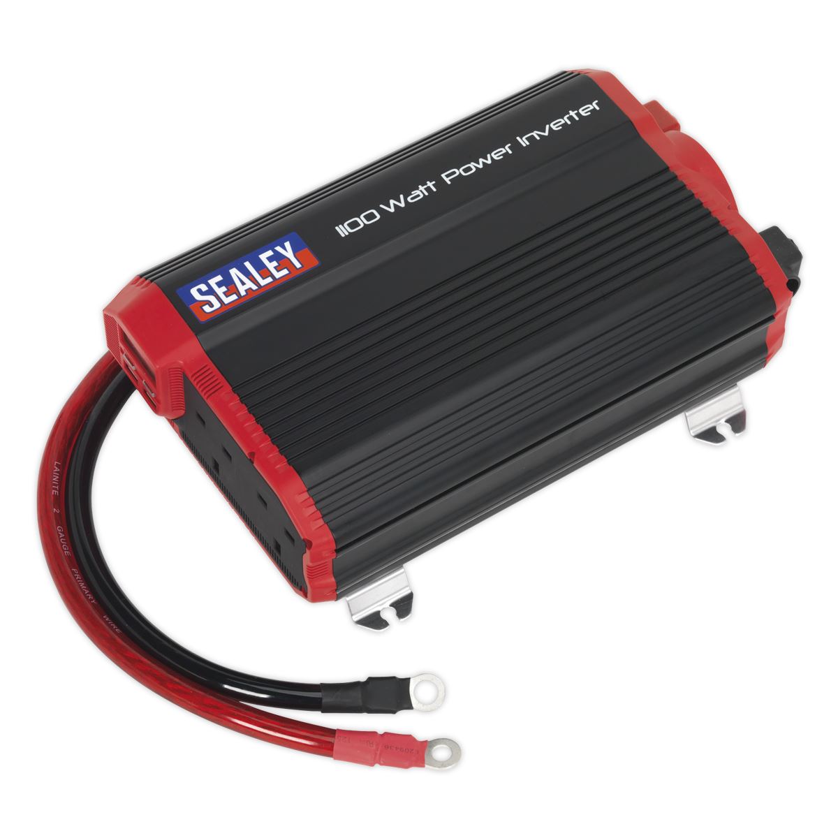 Sealey Power Inverter Modified Sine Wave 1100W 12V DC - 230V 50Hz PI1100