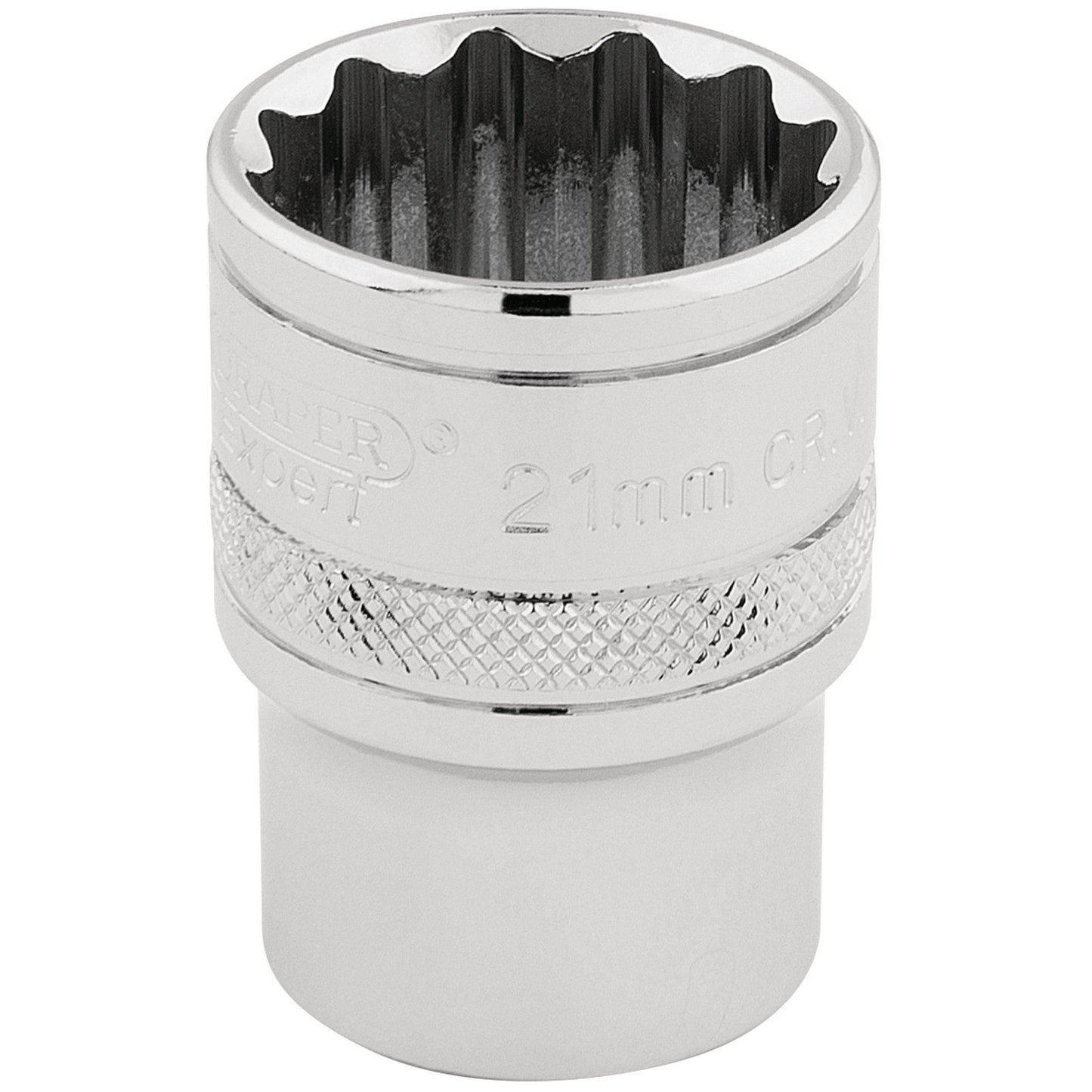 Draper 33290 1/2" Square Drive Hi-Torq 12 Point Socket (21mm)