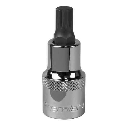 Sealey Spline Socket Bit M9 1/2"Sq Drive SBS014