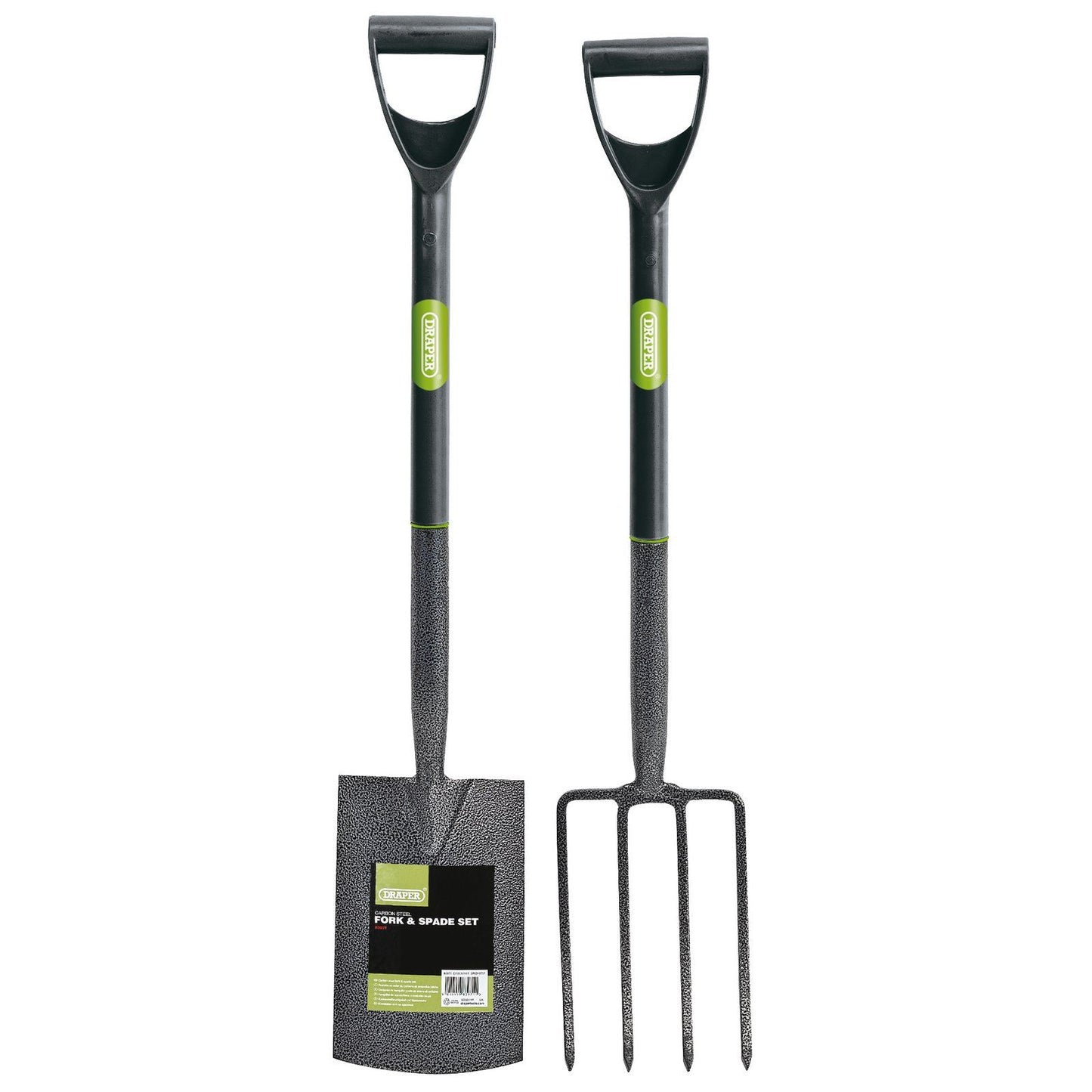 Summer Special Draper Tools Carbon Steel Garden Fork and Spade Set - 83971