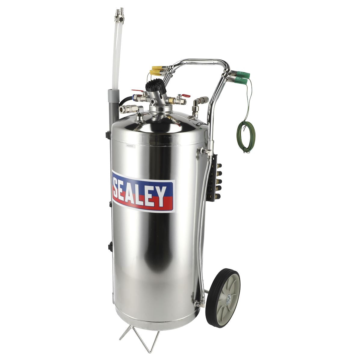 Sealey Air Operated Fuel Drainer 40L Stainless Steel TP200S