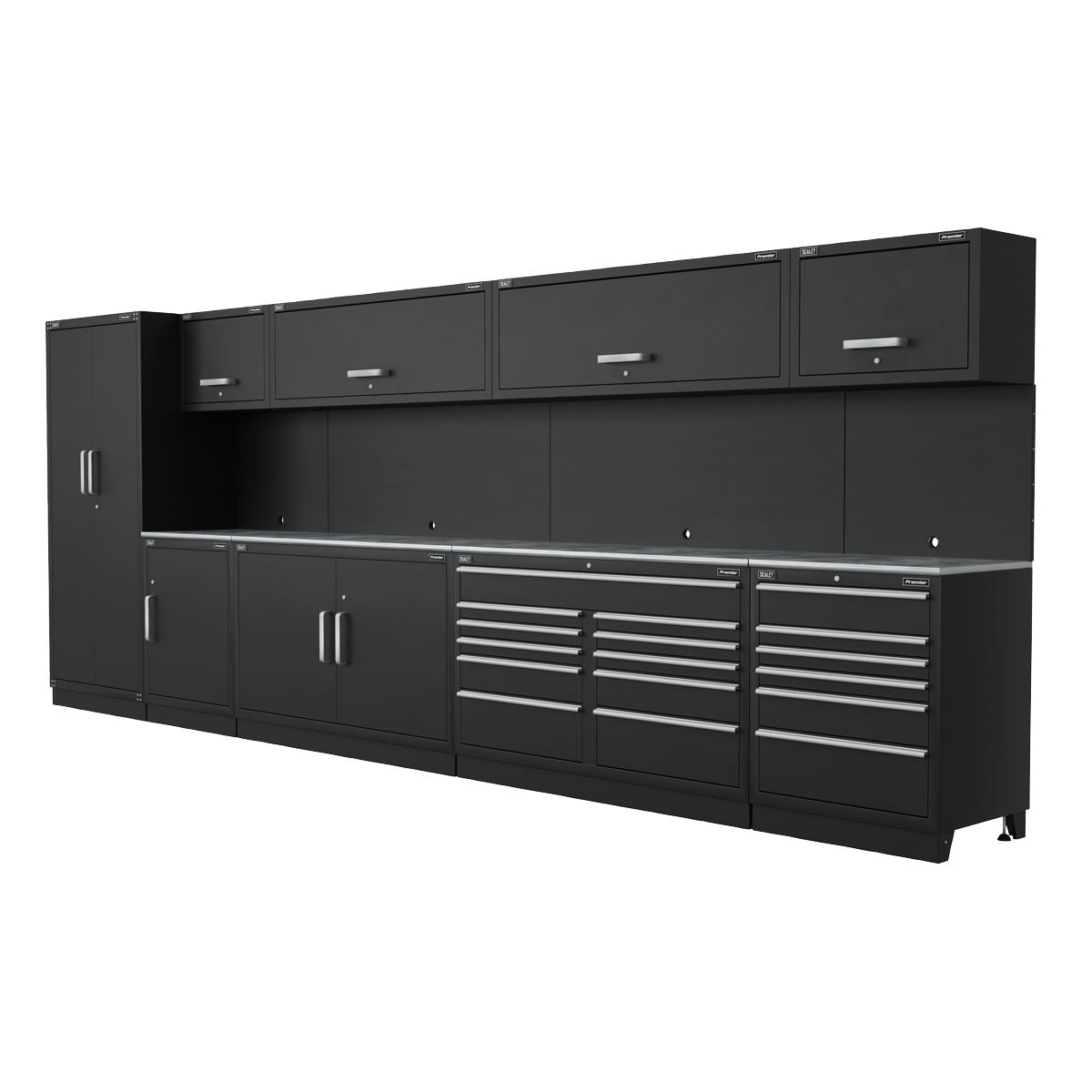 Sealey Premier 5.6m Storage System - Stainless Worktop APMSSTEEL