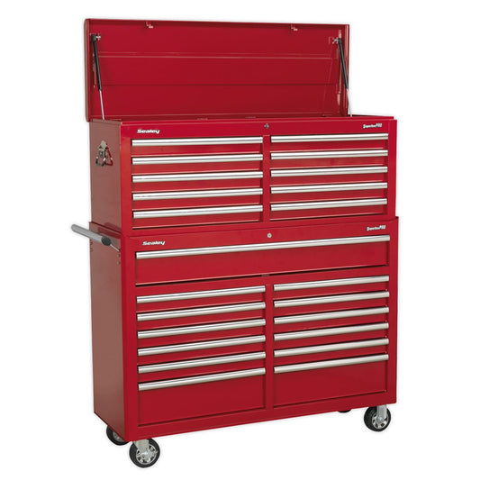 Sealey Tool Chest Combo 23 Drawer with Ball Bearing Runners - Red AP52COMBO1