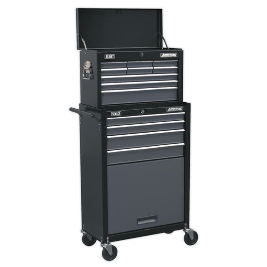 Sealey Topchest & Rollcab Combo 13 Drawer - Black/Grey AP2513B