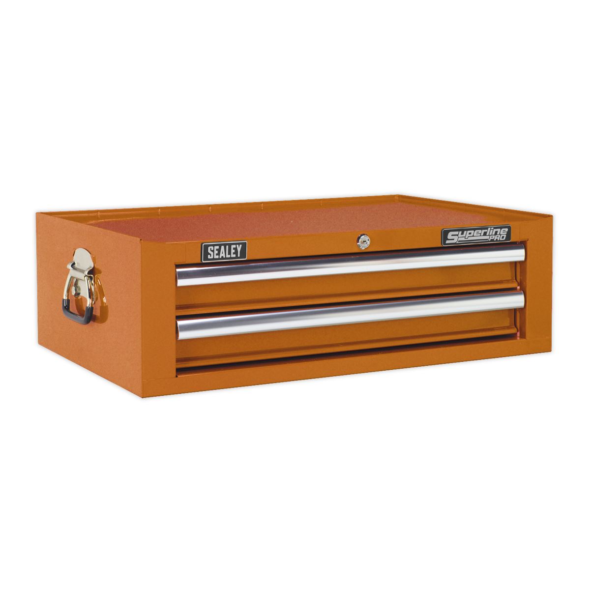 Sealey Mid-Box 2 Drawer with Ball Bearing Slides - Orange AP26029TO