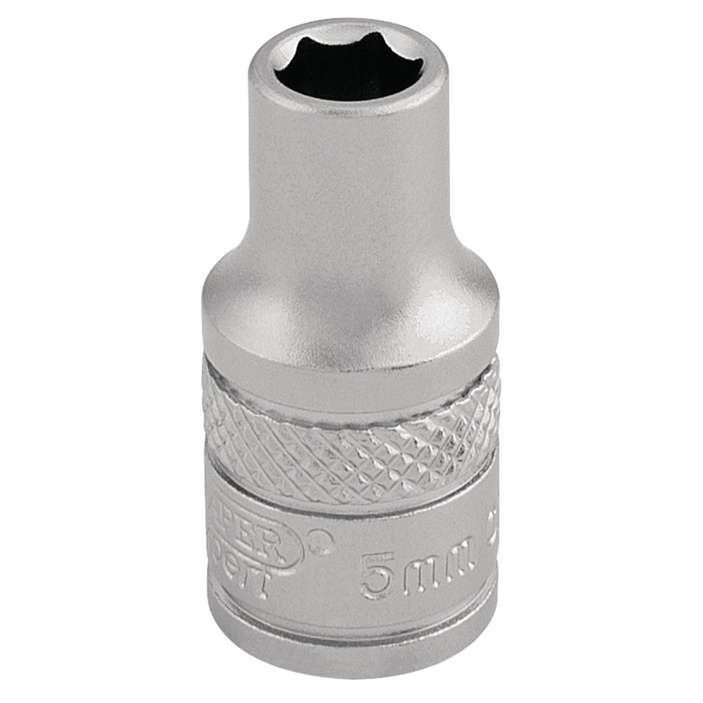 Draper Expert Quality Chrome Vanadium 1/4&Quot; Square Drive Socket 5mm - 16508