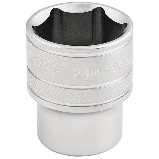 Draper 16615 1/2" Square Drive 6 Point Metric Socket (24mm)