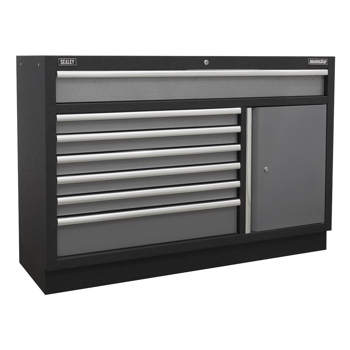 Sealey Superline Pro 2.04m Storage System - Stainless Steel Worktop - APMSSTACK11SS