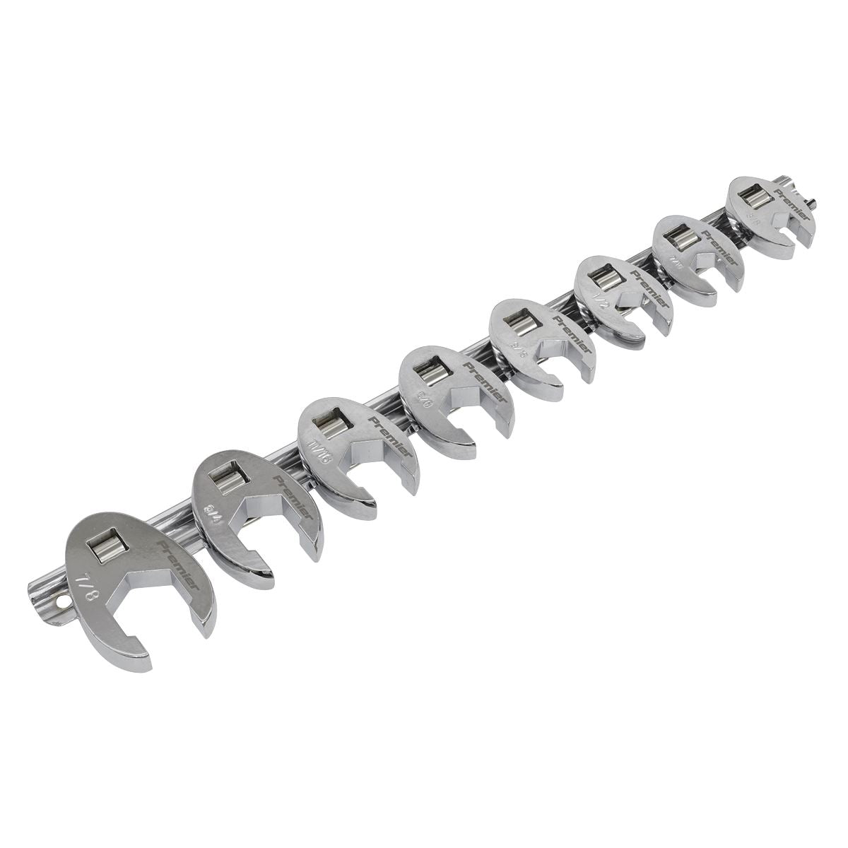 Sealey Crow's Foot Spanner Set 8pc 3/8"Sq Drive Imperial AK599