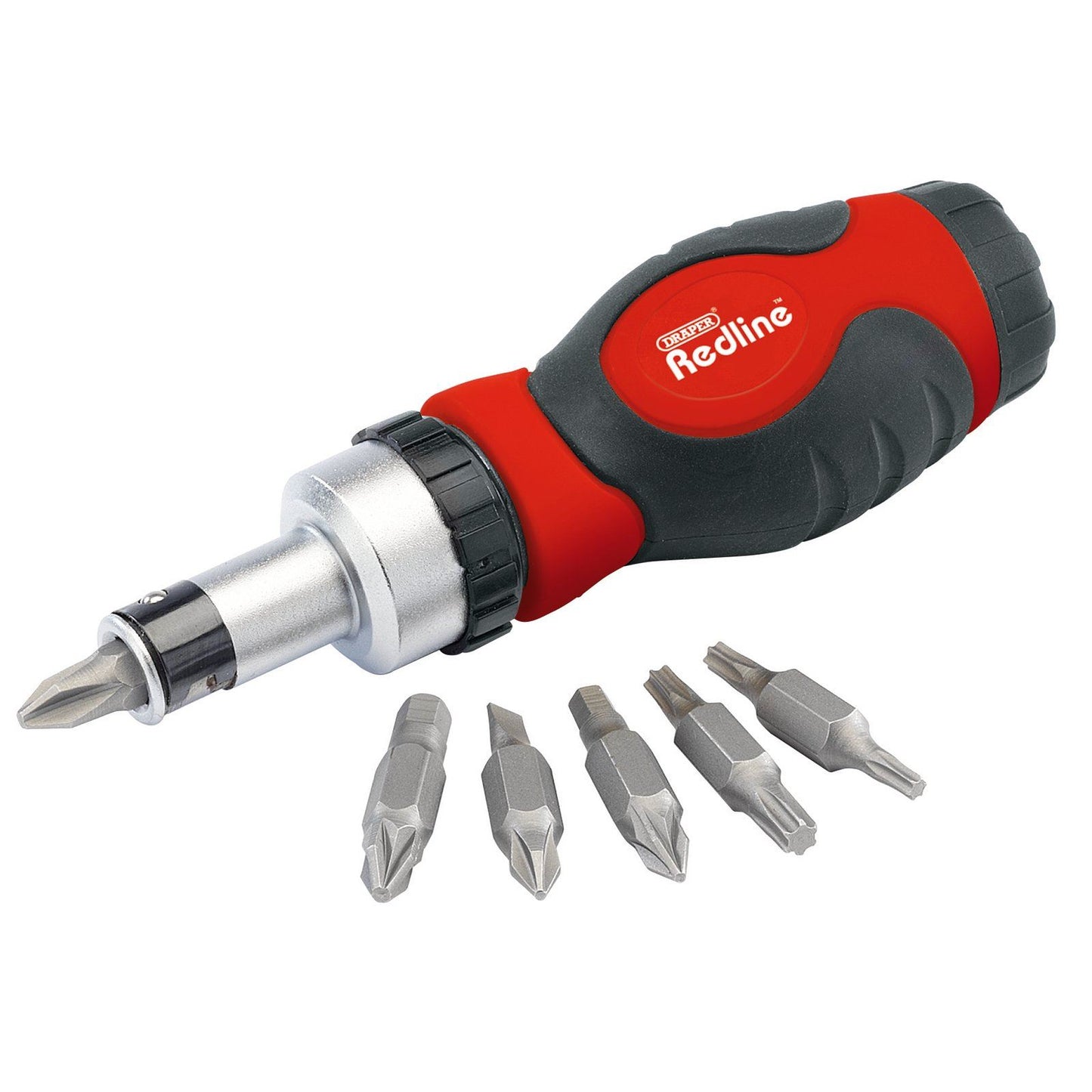 Draper 68924 Ratcheting Screwdriver and Bit Set 6 piece