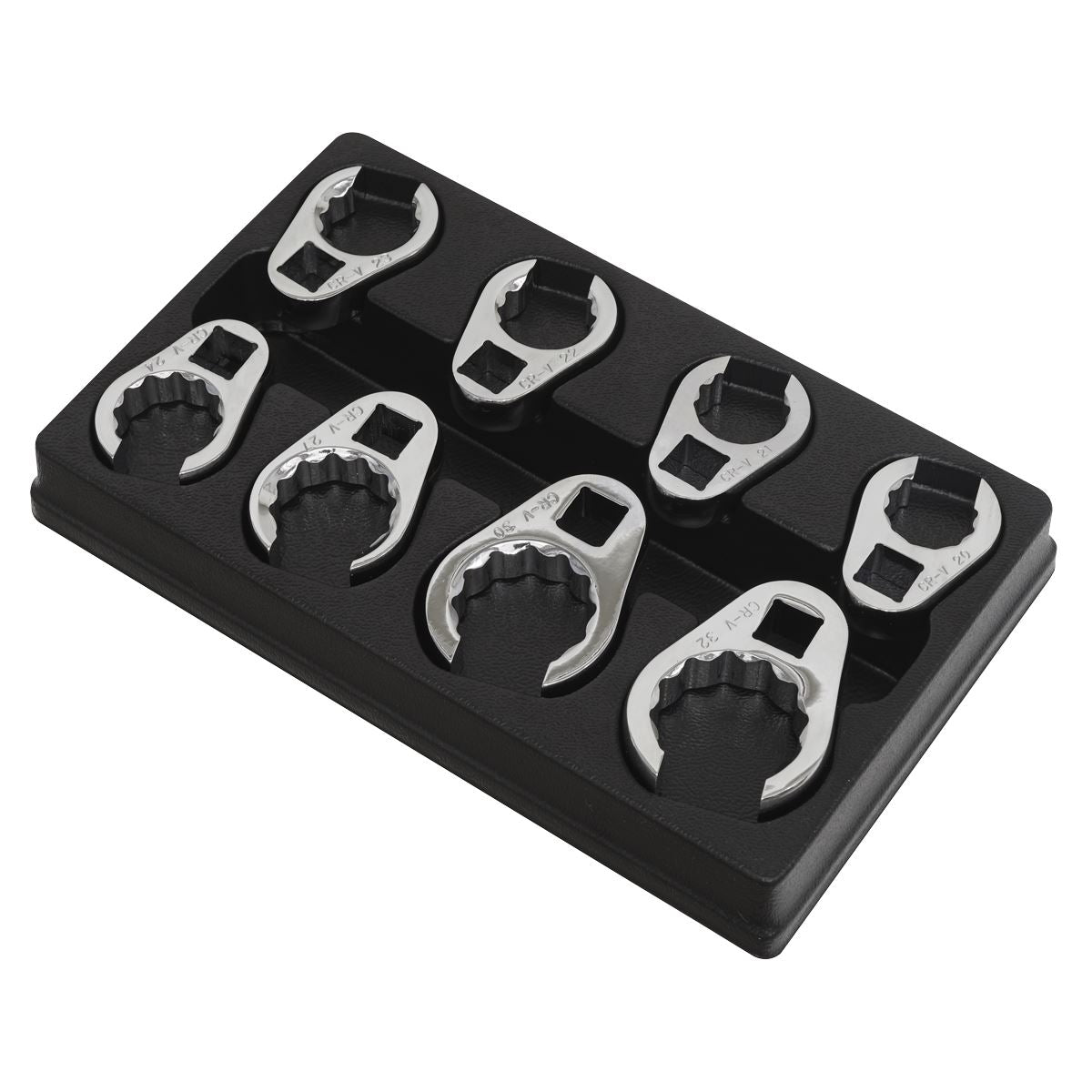 Sealey Crow's Foot Spanner Set 8pc 1/2"Sq Drive Metric AK5981