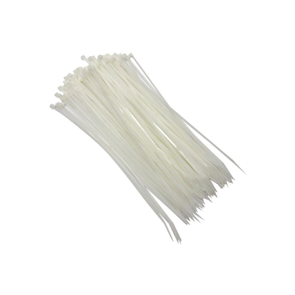 Amtech 100pcs Tie Wraps (200 x 2.5 mm) White - S0821