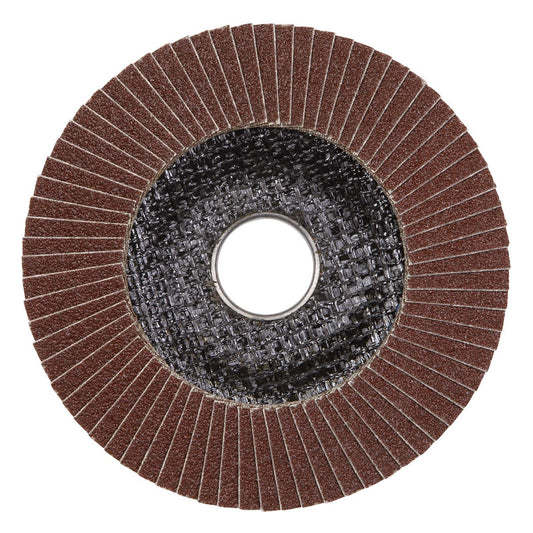 Sealey Flap Disc Aluminium Oxide 125mm 22mm Bore 120Grit FD125120E