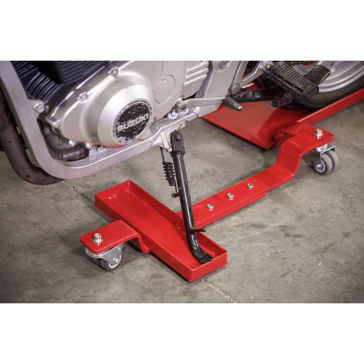 Sealey Motorcycle Dolly Rear Wheel - Side Stand Type MS0630