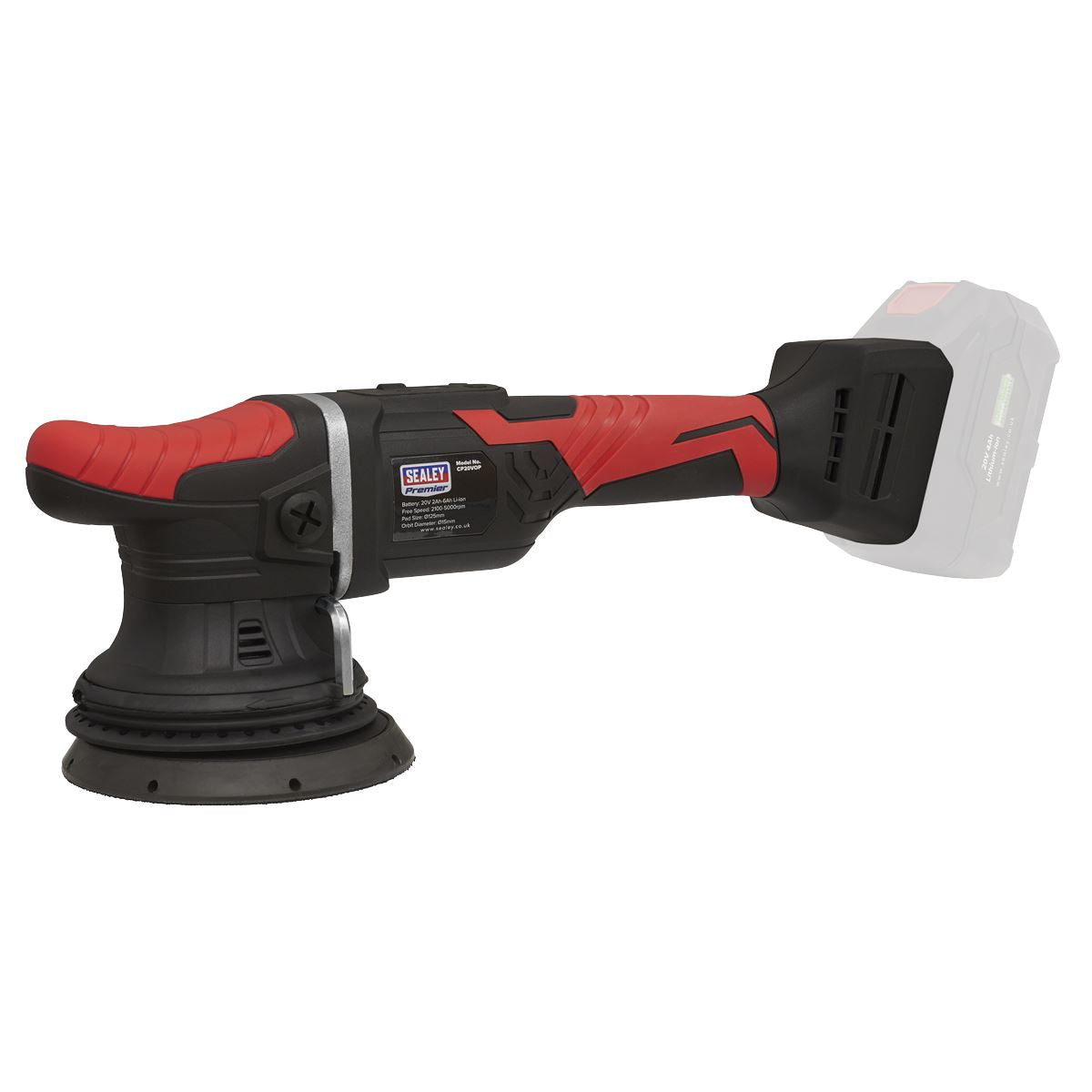 Sealey Cordless Orbital Polisher 125mm 20V Li-ion - Body Only CP20VOP