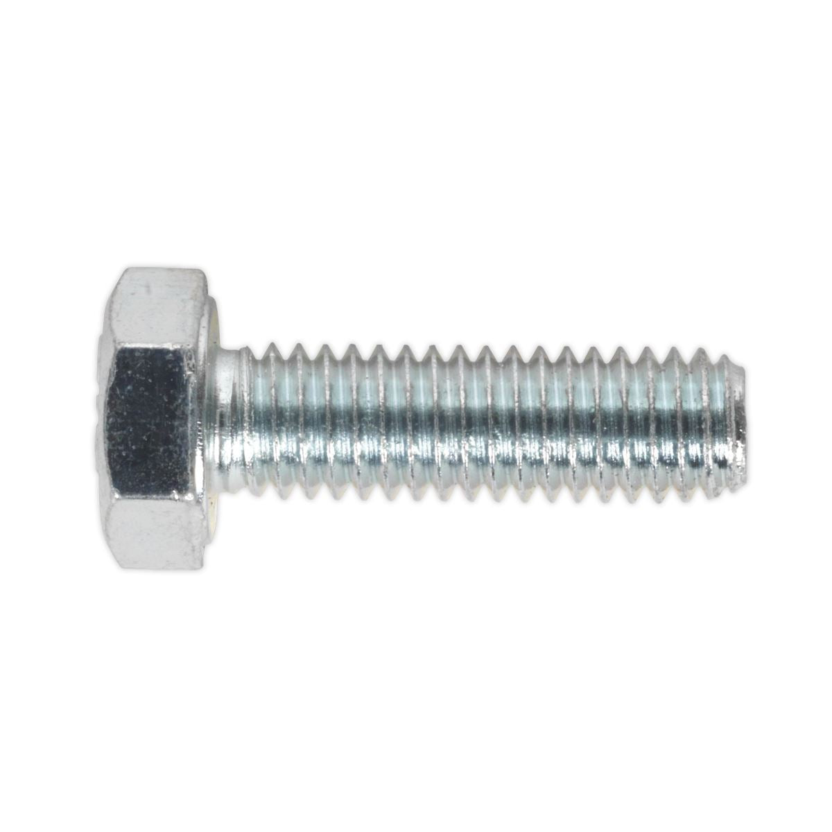 Sealey HT Setscrew M6 x 20mm 8.8 Zinc Pack of 50 SS620