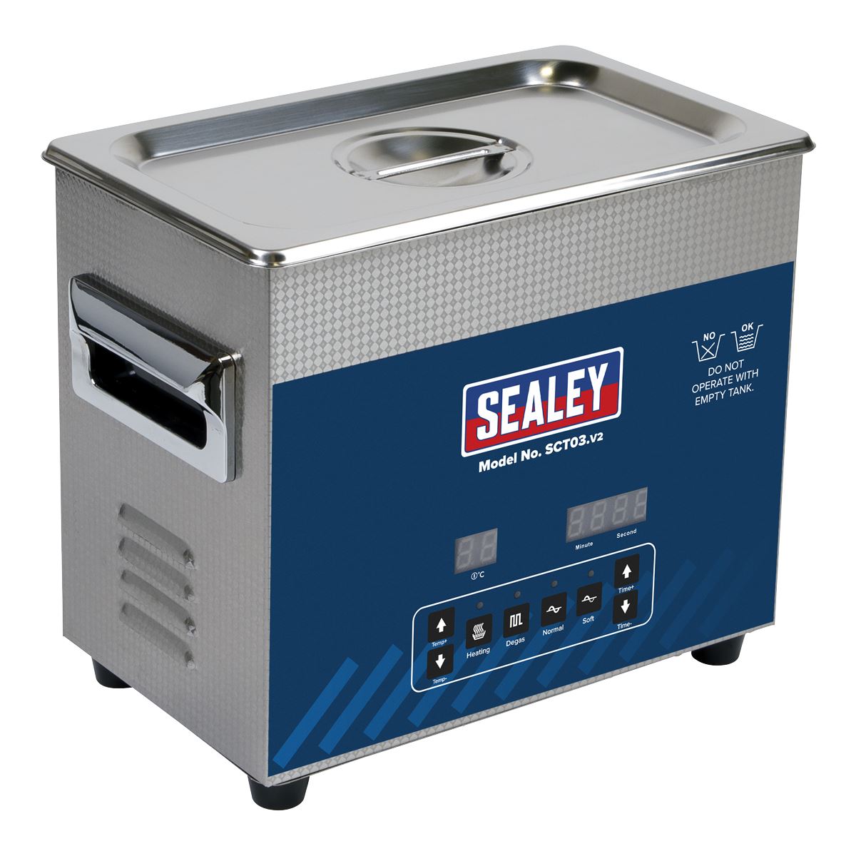 Sealey Ultrasonic Parts Cleaning Tank 3L SCT03