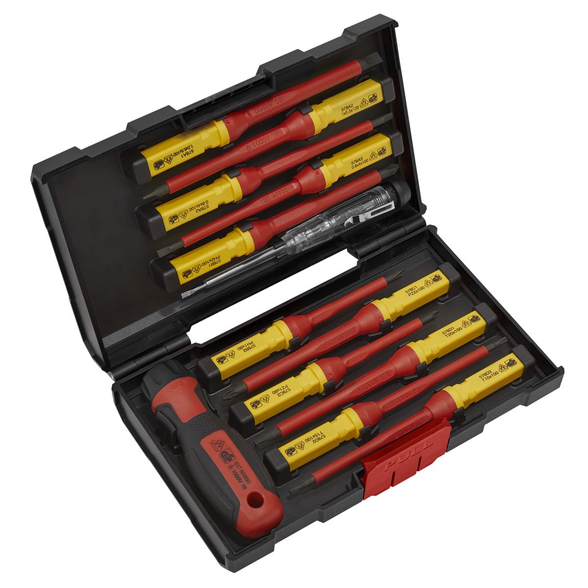 Sealey Screwdriver Set Interchangeable 13pc - VDE Approved AK6128