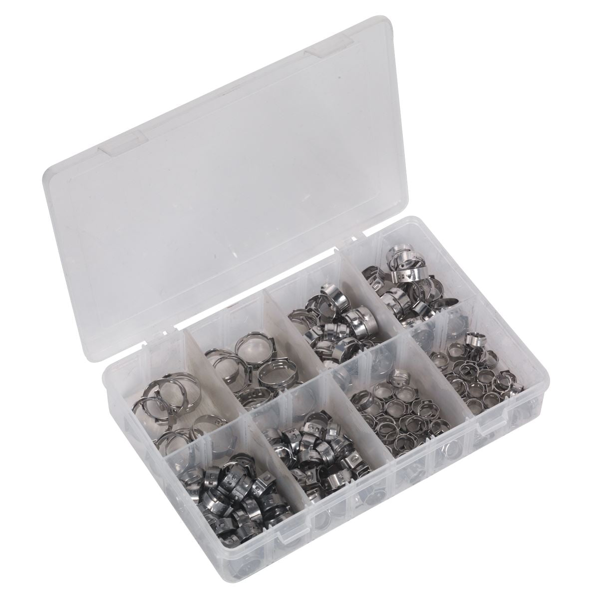 Sealey O-Clip Single Ear Assortment 160pc Stainless Steel AB043SE