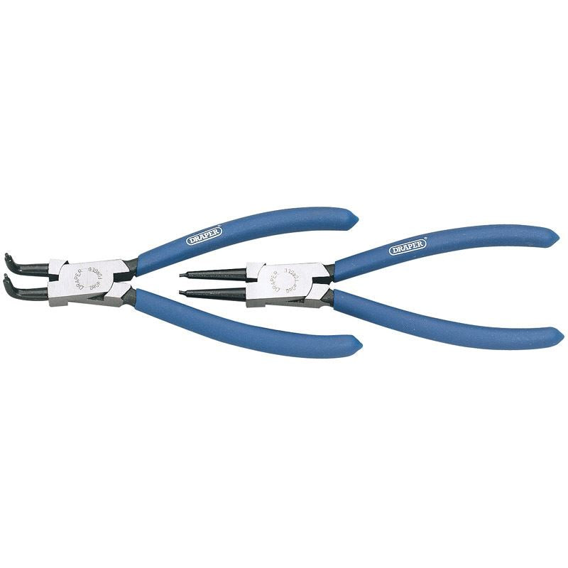 Draper 1x 170mm 90 Degree Tip Internal Circlip Pliers Professional Tool 38996