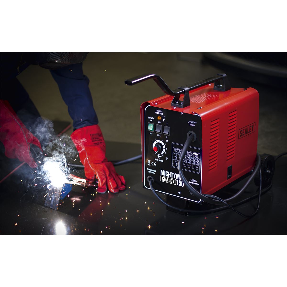 Sealey Professional Gas/No-Gas MIG Welder 150Amp 230V MIGHTYMIG150