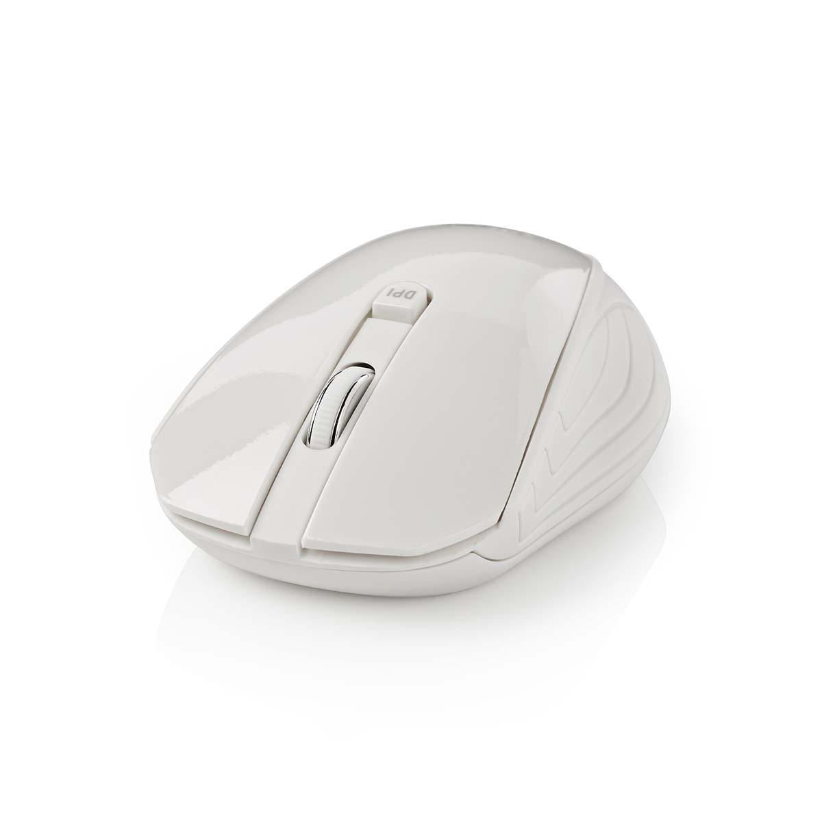 Nedis Wireless Mouse 1000 DPI 3-Button White MSWS400WT