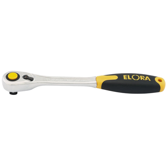 Elora 25930 270mm 1/2" Square Drive Fine Tooth Quick Release Soft Grip Ratchet