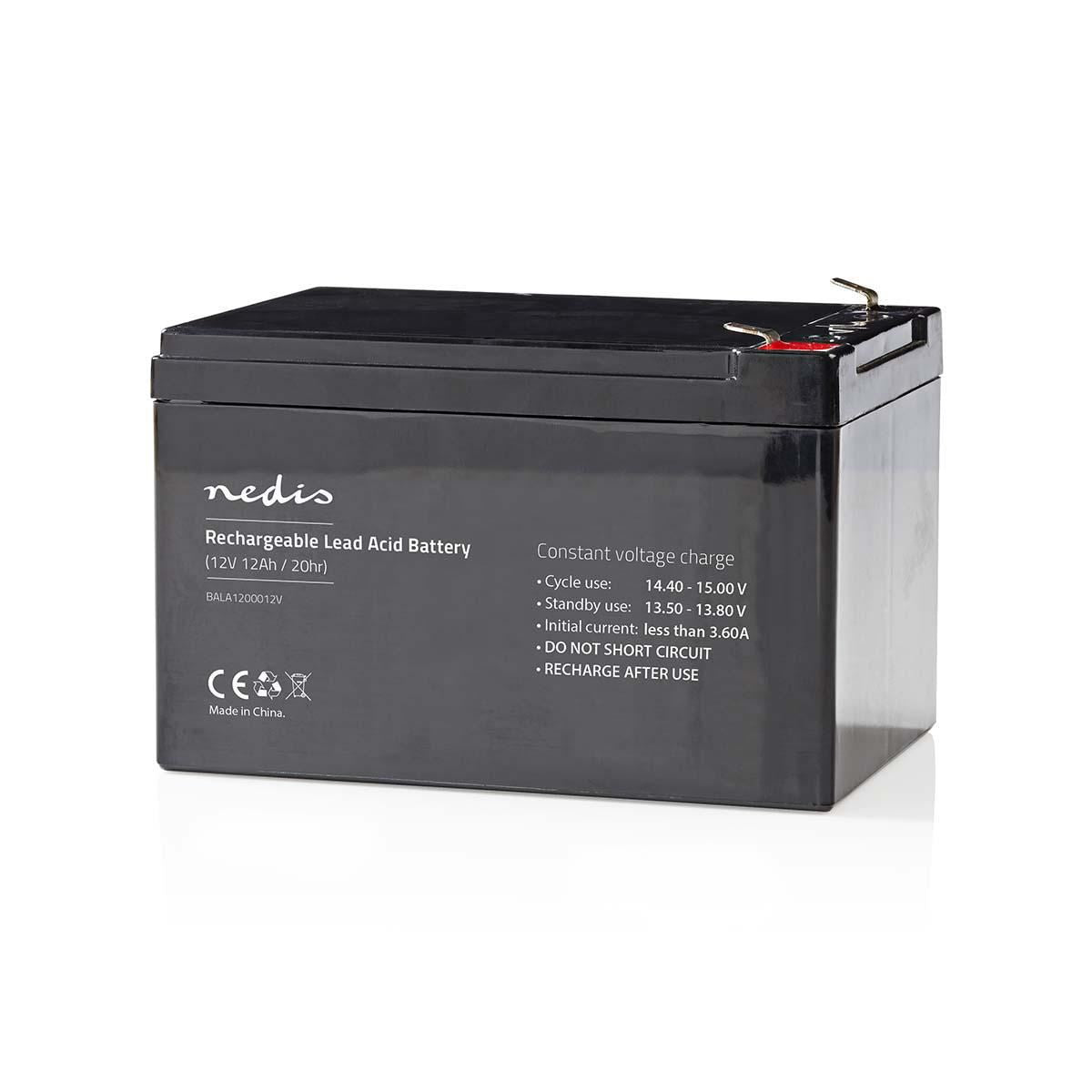 Nedis Rechargeable Lead-Acid Battery 12V 12000mAh 167 x 181 x 77mm BALA1200012V