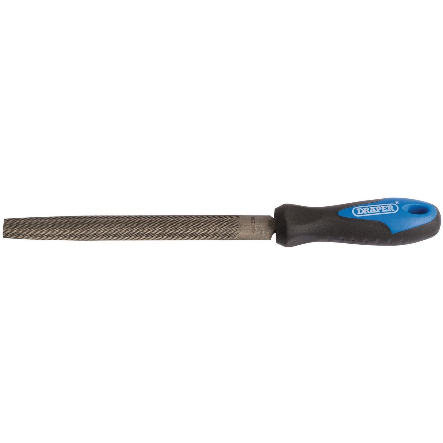 Draper High Carbon Steel Half Round Hand File With Soft Grip Handle - 150mm - 00009