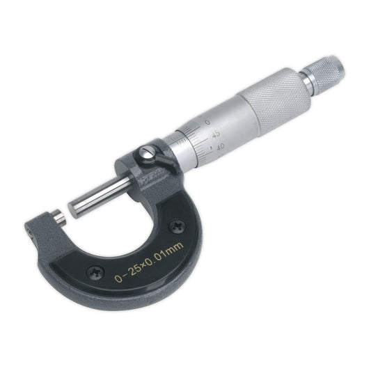 Sealey External Micrometer 0-25mm AK9630M