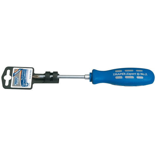 Draper 1x Expert No 2x100mm Cross Slot Mechanics Screwdriver Professional Tool - 55501