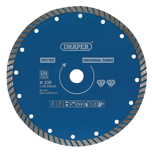 Draper 99790 Turbo Diamond Blade (230mm)