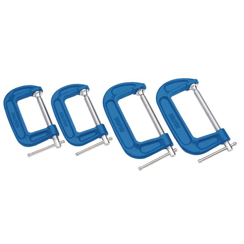 Draper C Clamp Set (4 Piece) 391G/4 - 38368