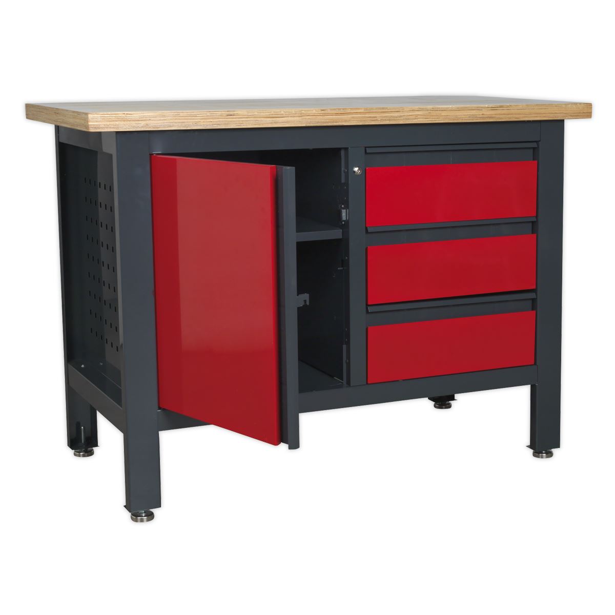 Sealey Workstation with 3 Drawers & Cupboard AP1372B