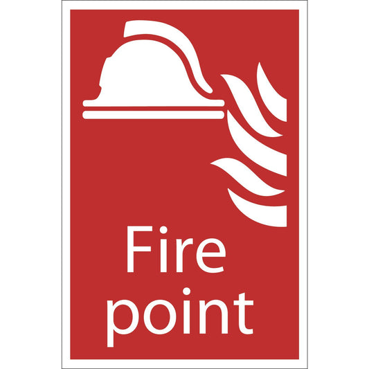 Draper 'Fire Point' Fire Equipment Sign SS31 - 72445