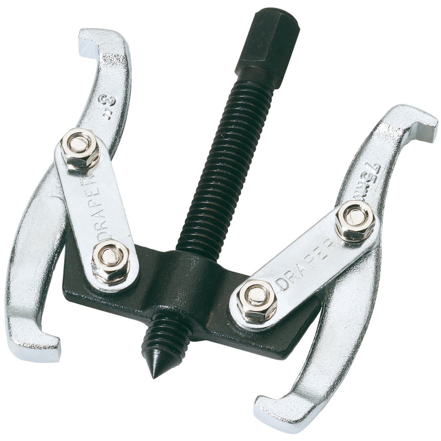 Draper 1x 65mm Reachx75mm Spread Twin Leg Reversible Puller Professional Tool - 13906