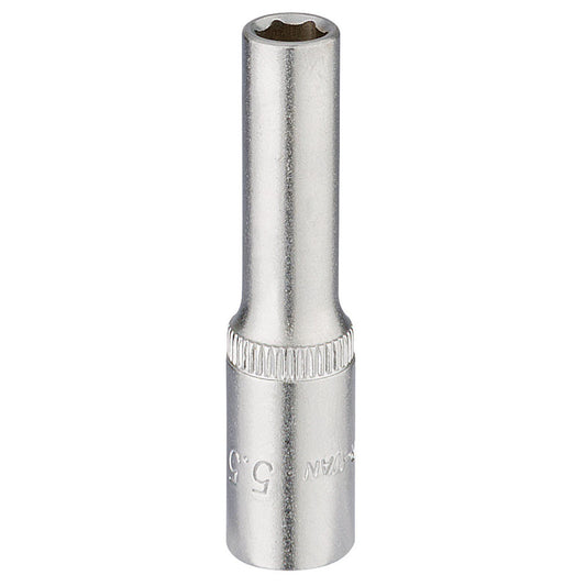 5.5mm 1/4" Square Drive Elora Deep Socket Draper 58724