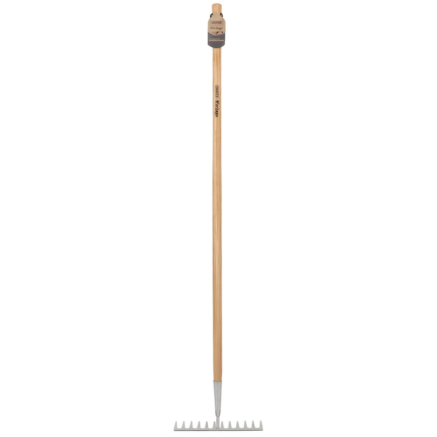 Draper Draper Heritage Stainless Steel Garden Rake with Ash Handle - 99015