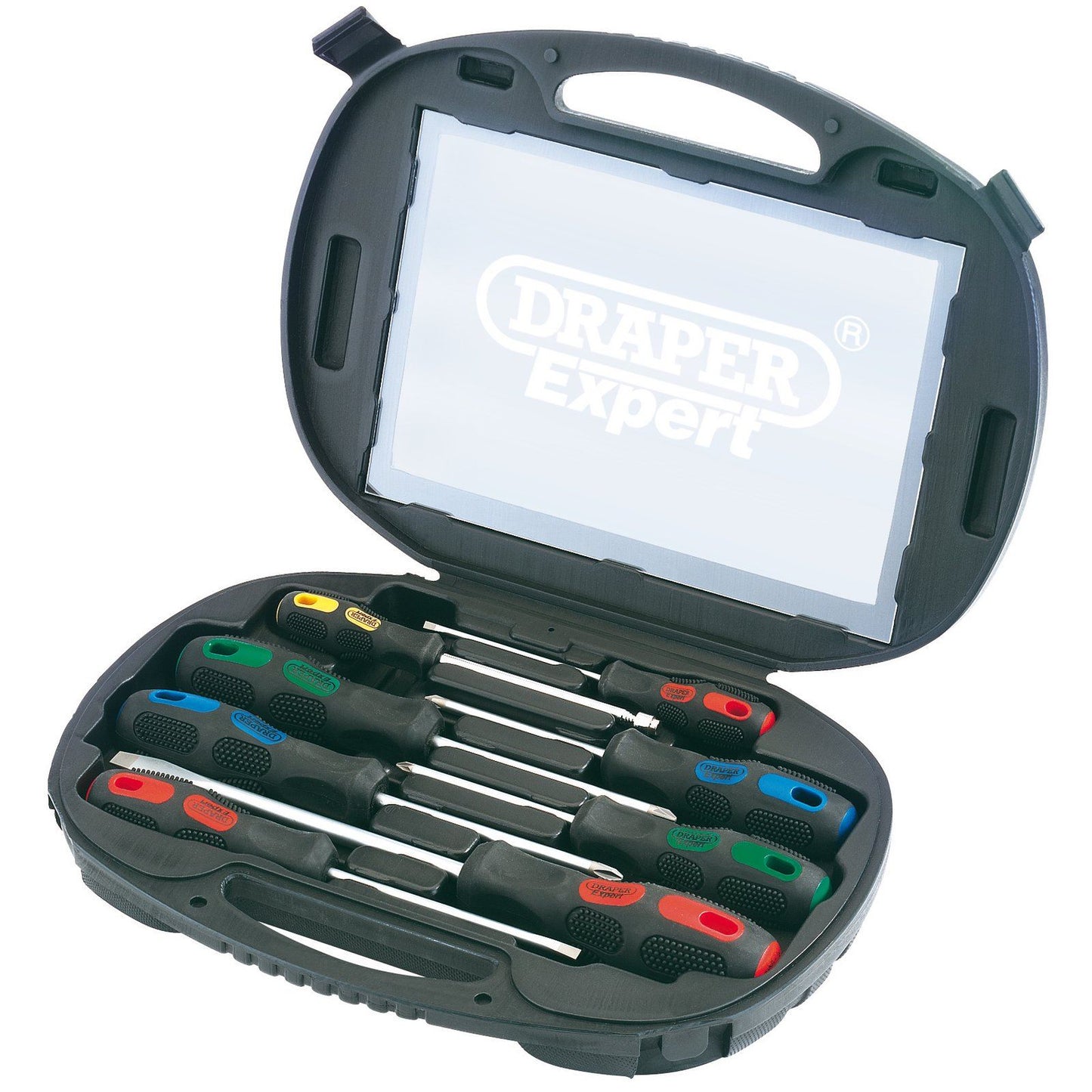 Draper 1x Expert 8 Piece Screwdriver Set in Case Professional Tool 40002