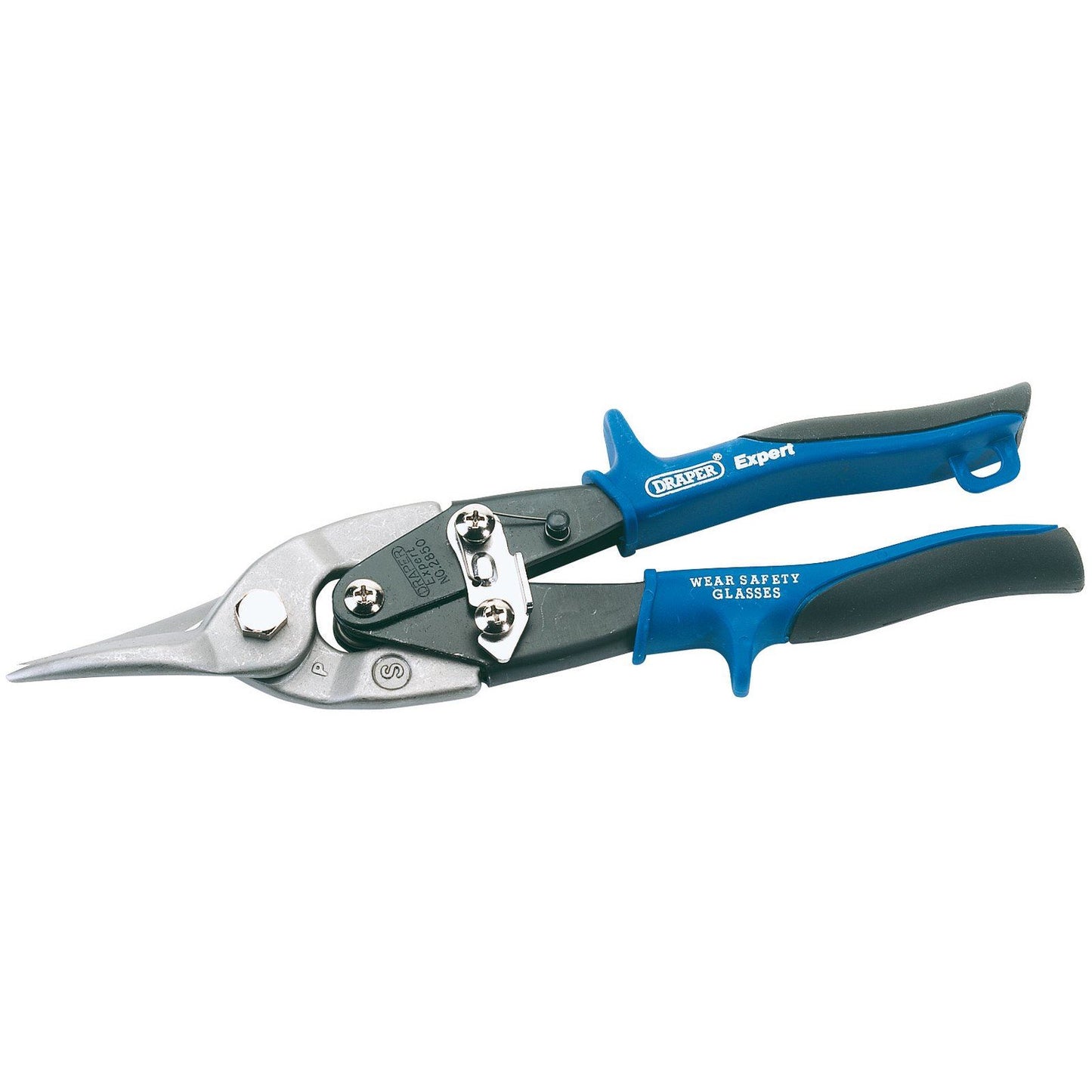 250mm Soft Grip Compound Aaction Tinman's (Aviation) Shears Snips Snip Cutting - 49905