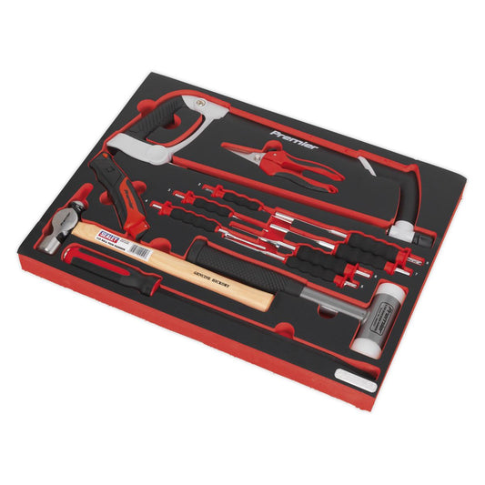 Sealey Tool Tray with Hacksaw, Hammers & Punches 13pc TBTP06UK