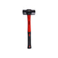 4Lb Fibreglass Sledge Club Lump Hammer Fibre Glass Shaft Rubbergrip Handle 1.8Kg - A2125