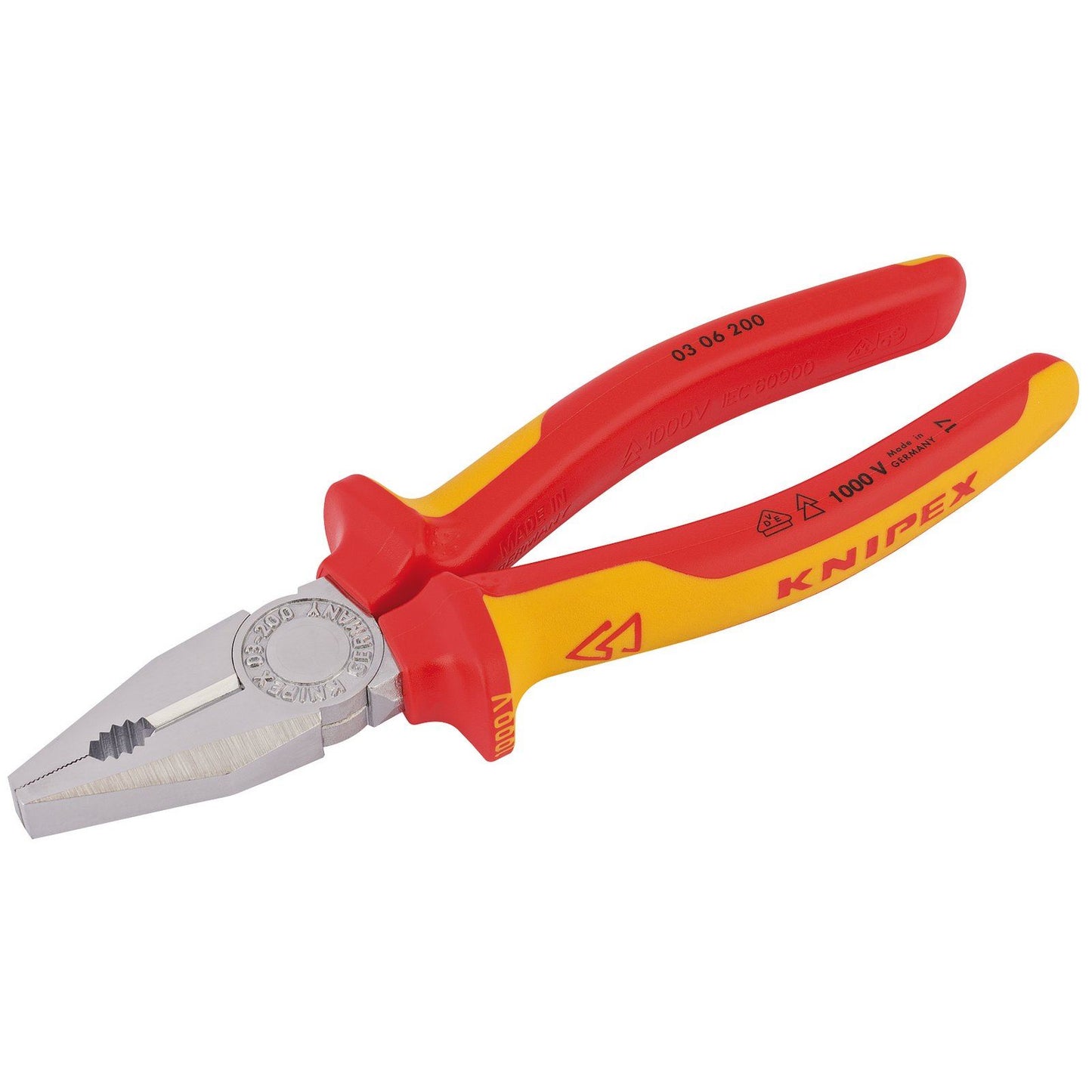 Knipex Knipex 03 06 200 SBE 200mm Fully Insulated Combination Pliers - 81212