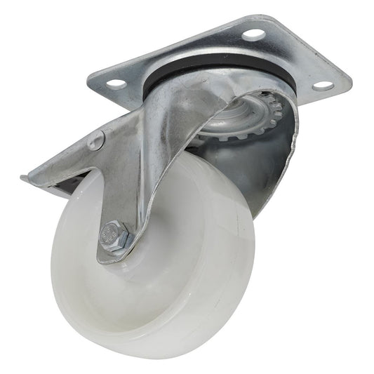 Sealey Castor Wheel Swivel Plate with Total Lock 100mm SCW4100SPL