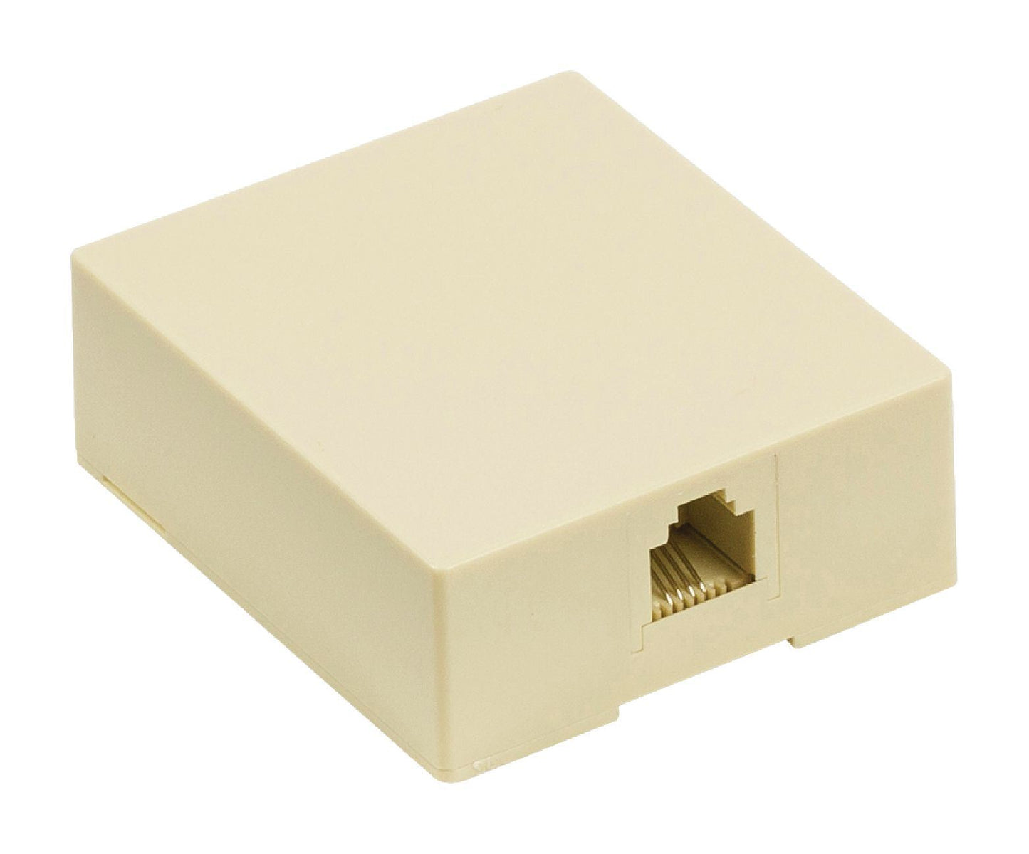 Valueline Telecom wall box RJ11 female ivory