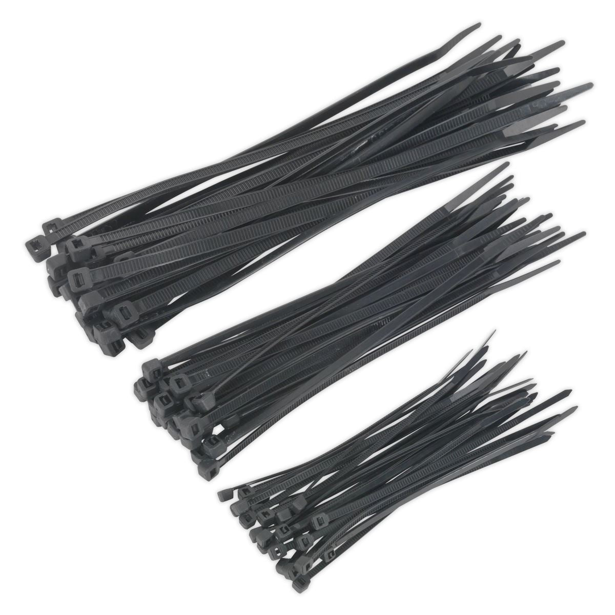 Sealey Cable Tie Assortment Black Pack of 75 CT75B