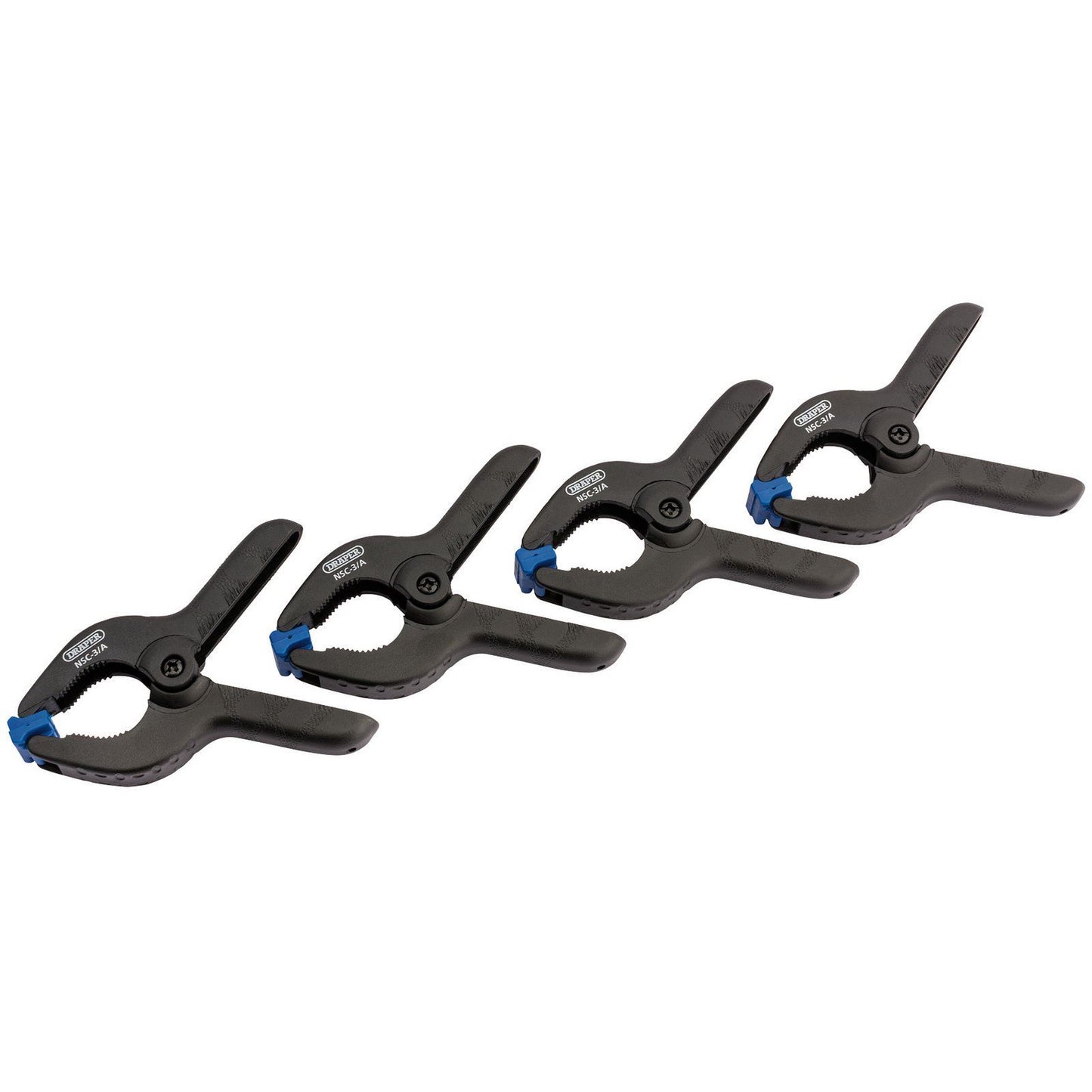 1x 4 Piece Draper 40mm Capacity Spring Clamp Set - 82777