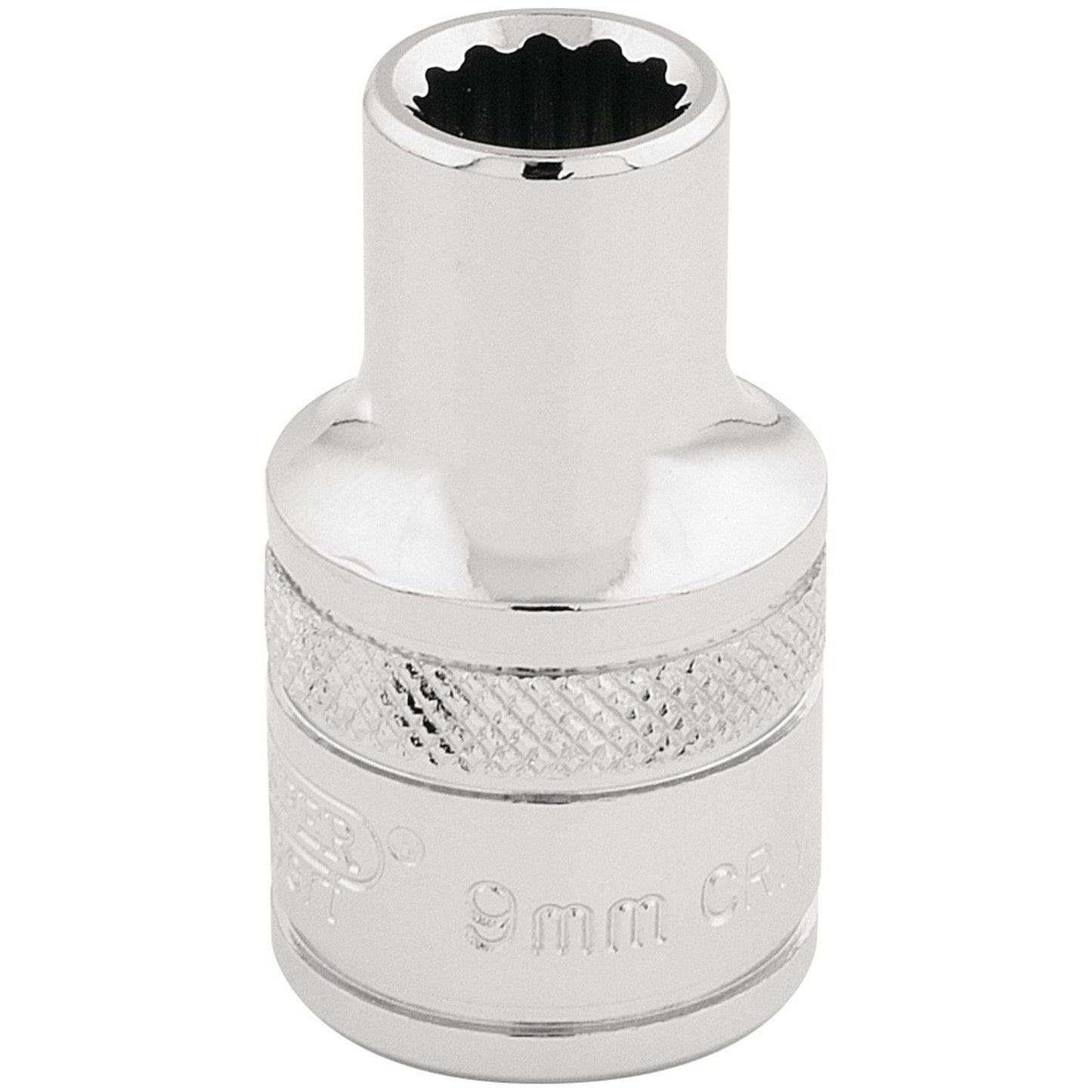 Draper Expert Quality 1/2" Square Drive Hi-Torq 12 Point Socket - 9mm - 33089