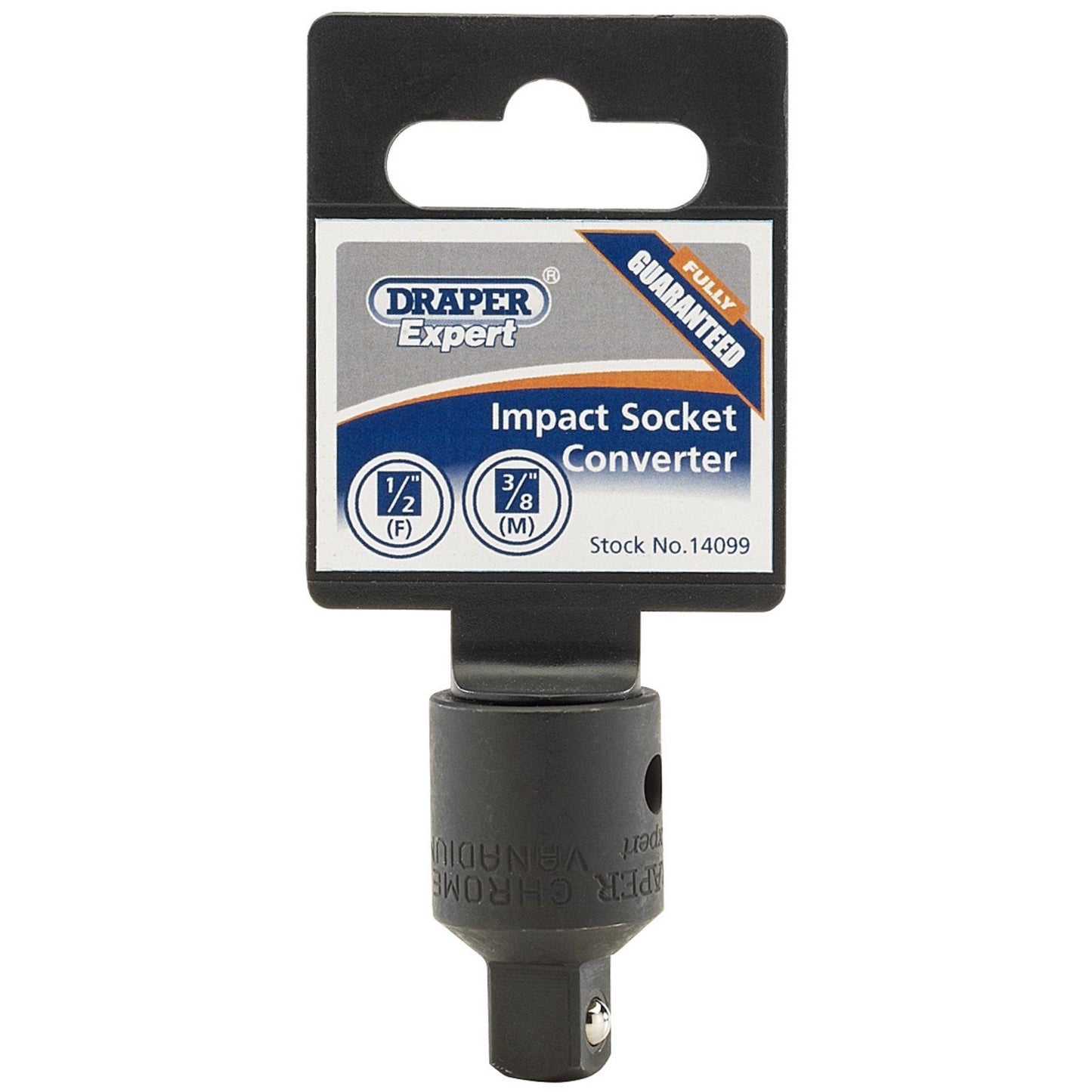 Draper 1x Expert 1/2"(F)x3/8"(M) Impact Socket Converter Professional Tool 14099